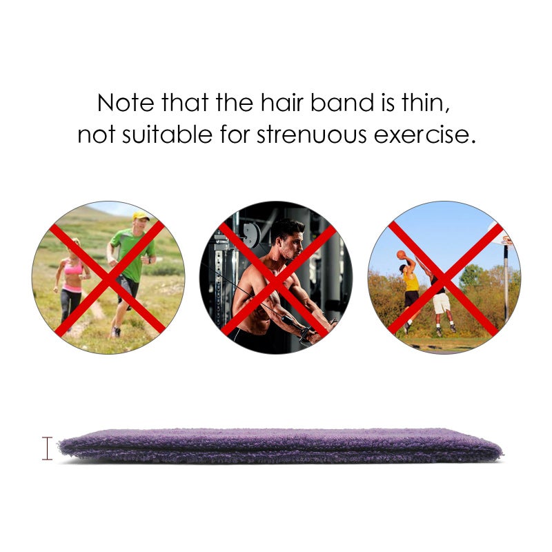 INNOLIFE Fashionable Cotton Stretchy Headbands Sweatbands - 15pcs Mixed Colors for Gym, Workout, Yoga, Dance, Exercise & Fitness - Image 2